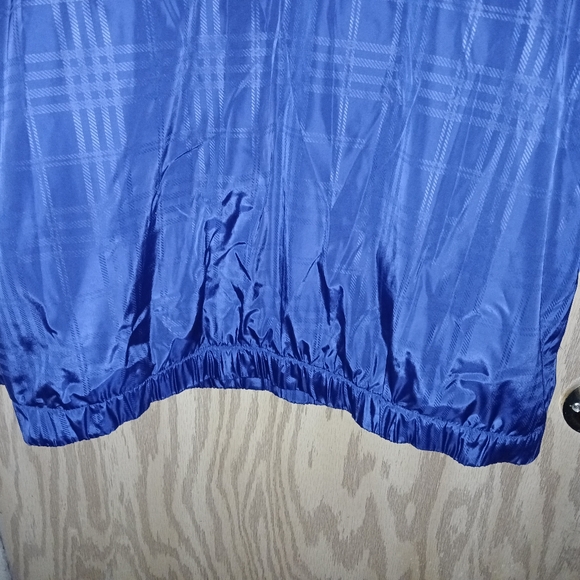 PGA Tour Windbreaker 1/4 Zip Mens Size Large Blue Checkered Mesh Lined Golf - Picture 9 of 15